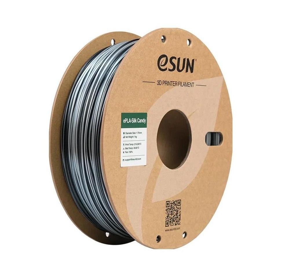 eSUN PLA Silk Candy Silver Black 1.75mm