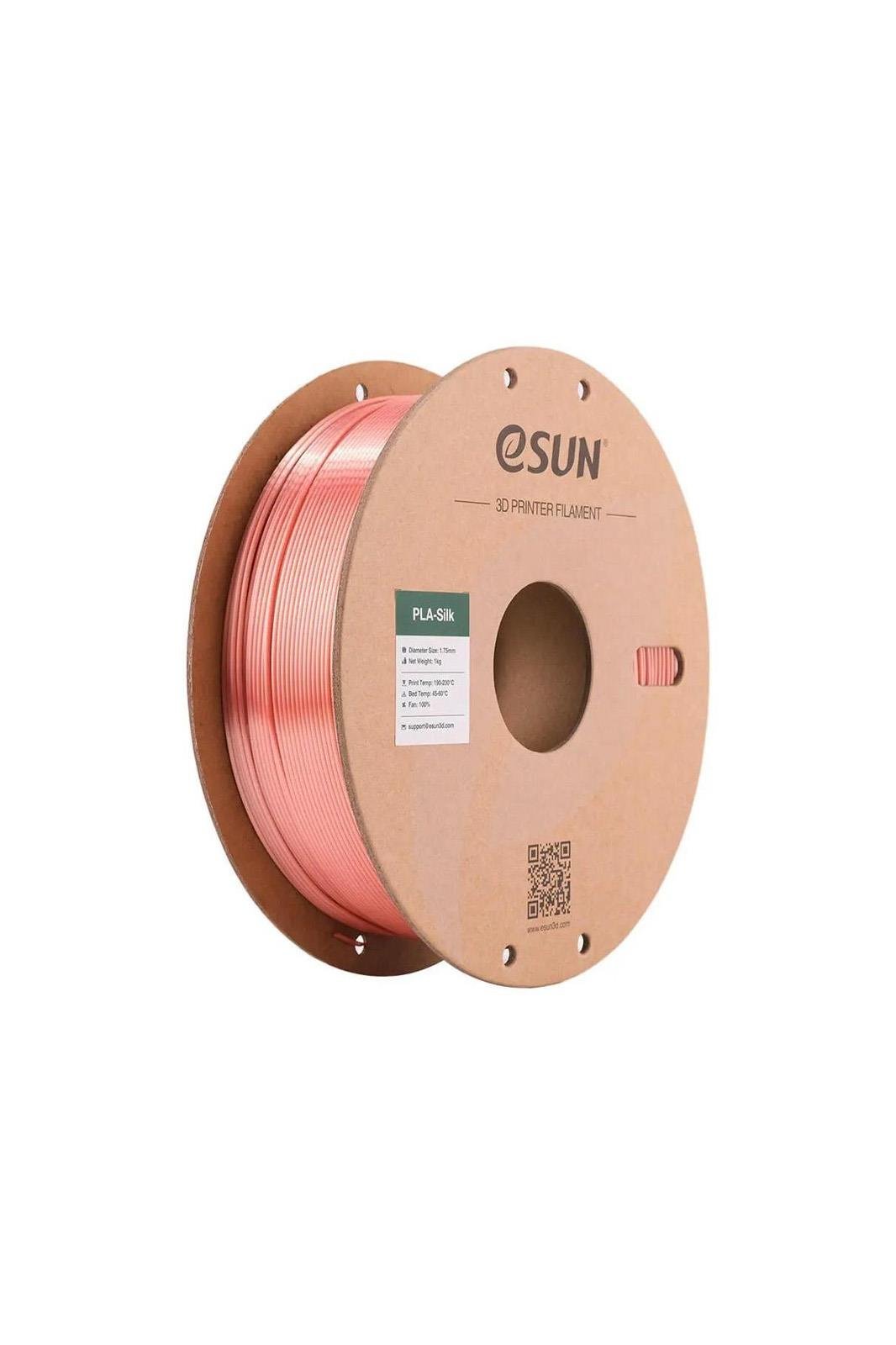 eSUN Silk PLA 3D Printer Filament Kırmızı Altın ( Rose Gold )