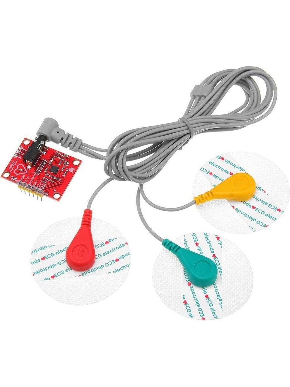 AD8232 Ekg Kalp Atışı Izleme Sensör Modülü Seti - Nabız Sensörü