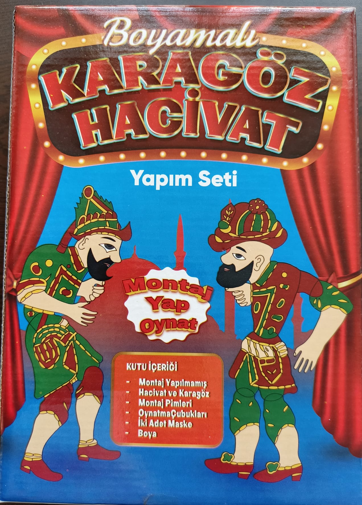 Boyamalı Hacivat Karagöz Seti