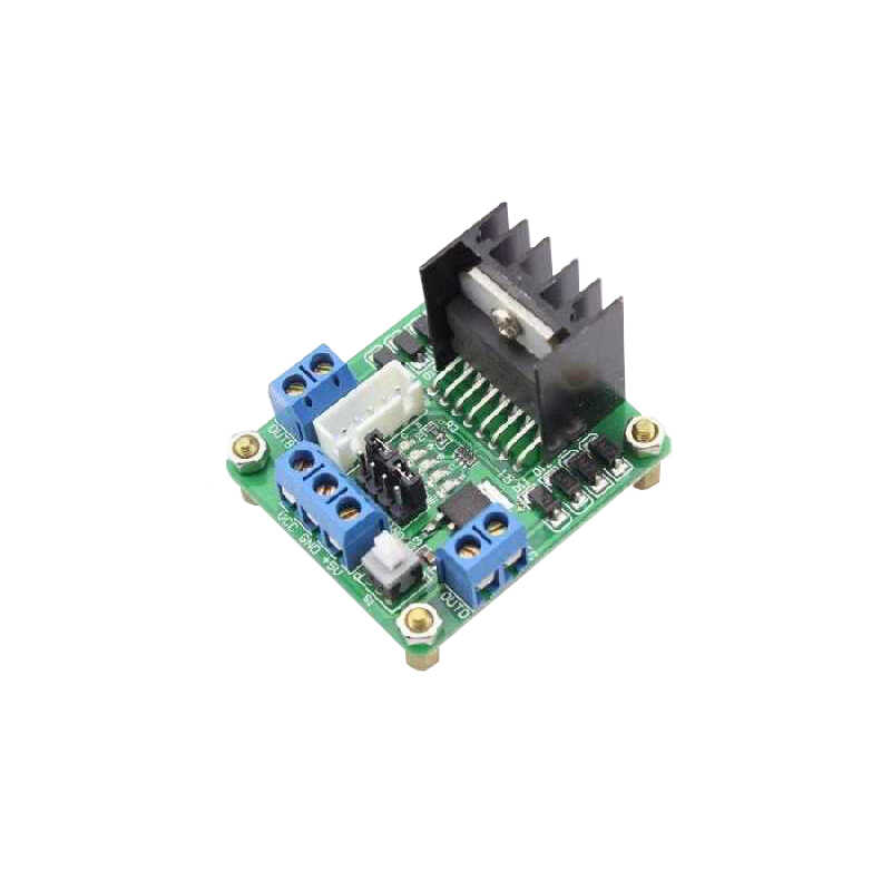 L298N Çift Motor Sürücü Kartı - Dual Motor Driver (Yeşil PCB)