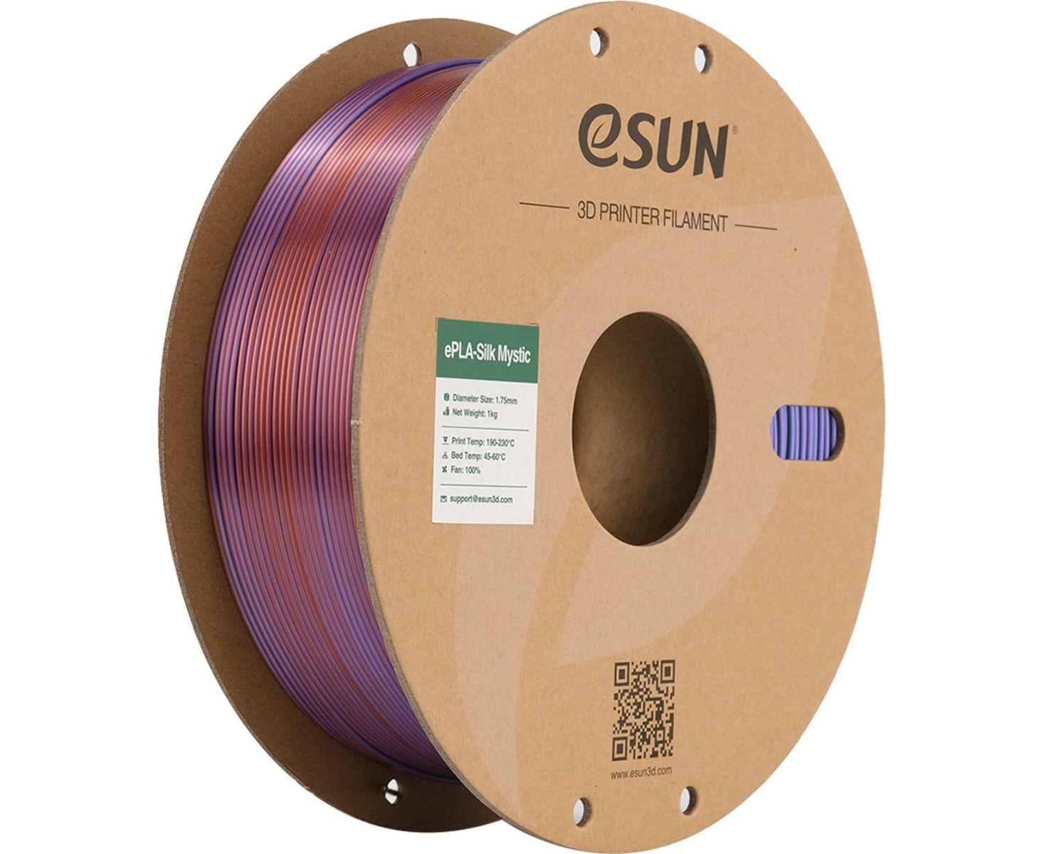 eSUN PLA-Silk Mystic Filament Copper Purple Green