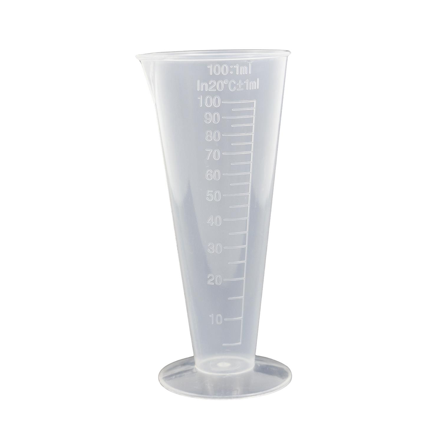 Plastik Konik Ölçüm Kabı 100ml.