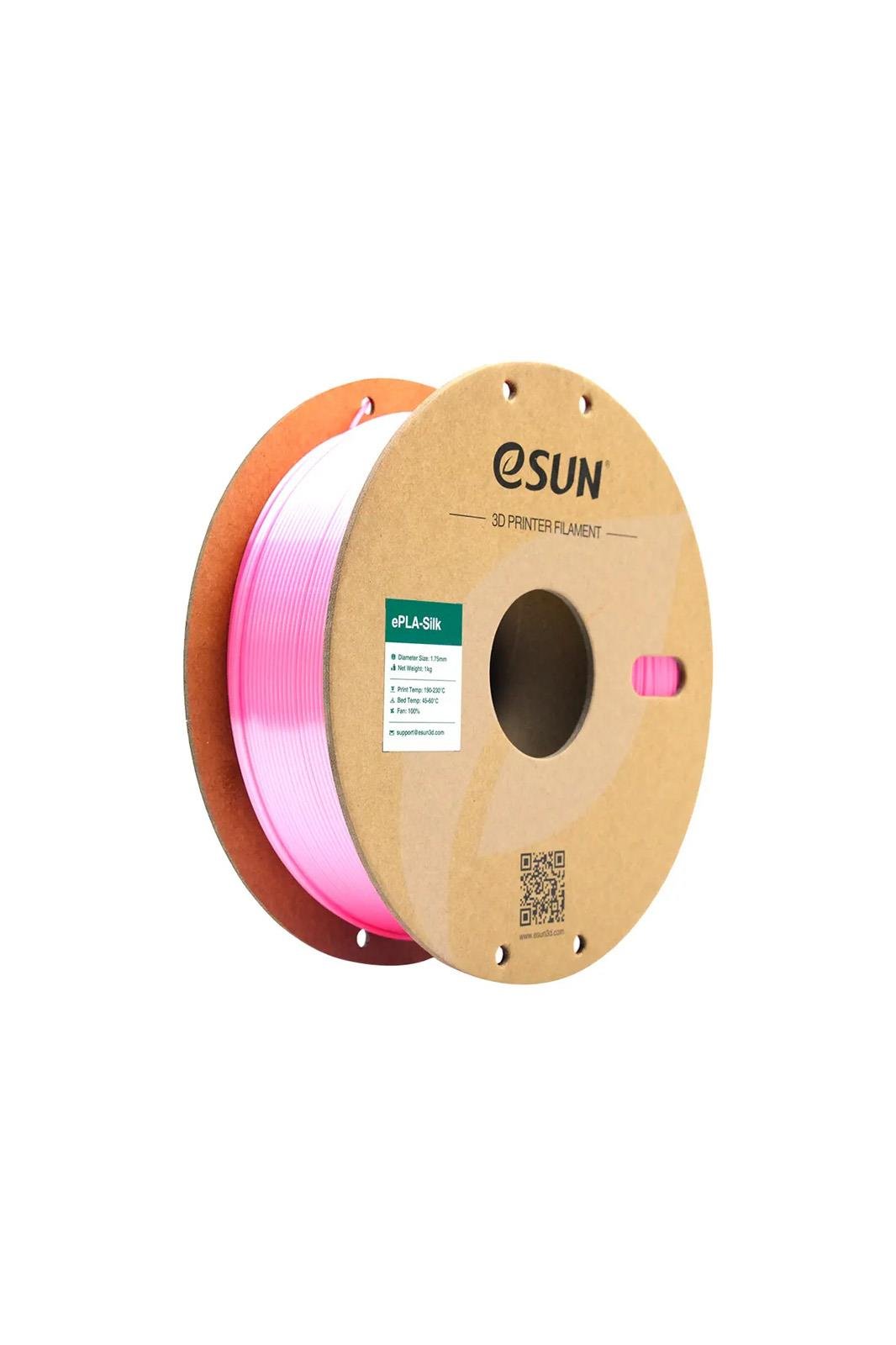 eSUN Silk PLA 3D Printer Filament Pembe ( Pink)
