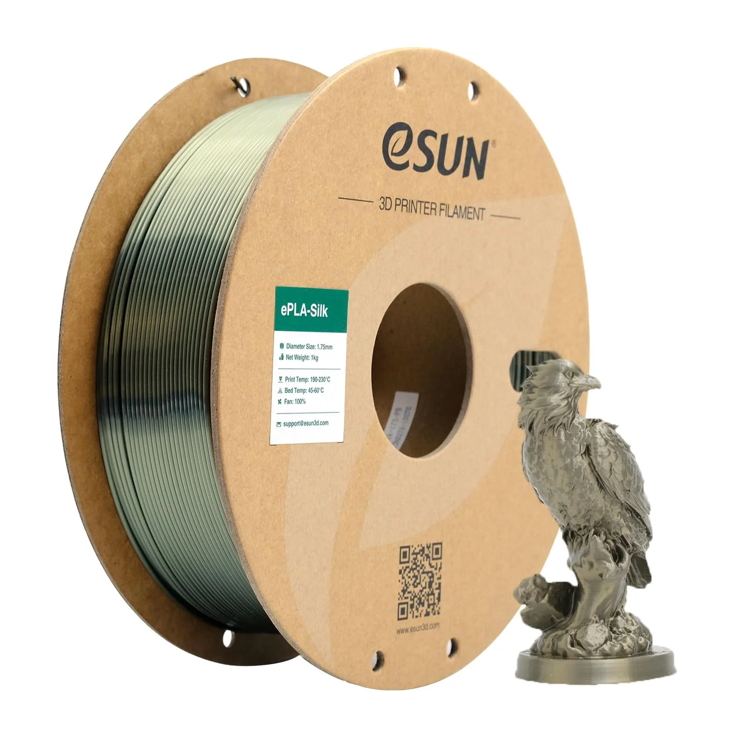 eSUN Silk PLA 3D Printer Filament Bronz (Bronze)