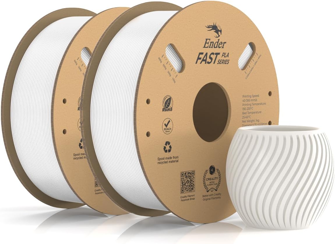 Creality Ender Fast PLA Filament Beyaz+Beyaz ( White+ White ) 2'li Paket