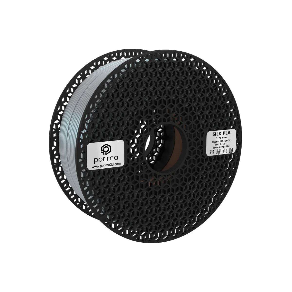 Porima Silk PLA Filament Gümüş - Silver 1.75mm