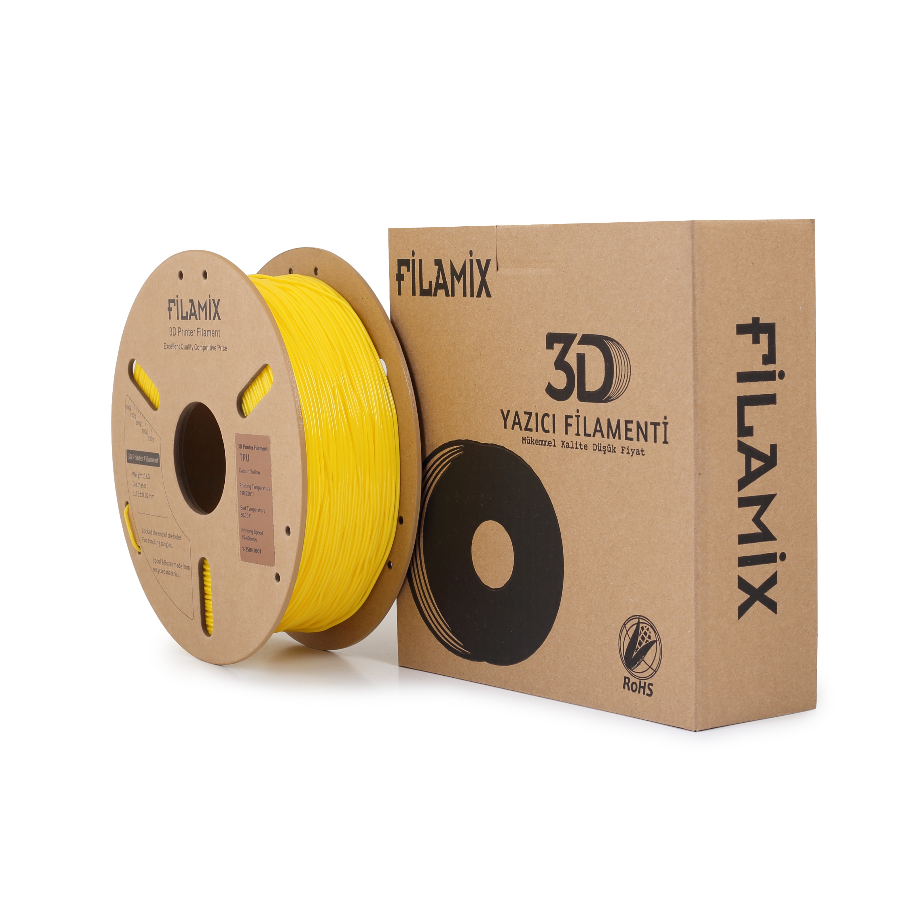 Filamix TPU 95A Sarı ( Yellow ) Filament