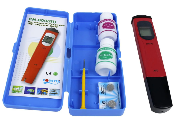 PH METRE (0,1 ph Brm. ayarlı, Cam elekt. ve kalibr. çözeltili)
