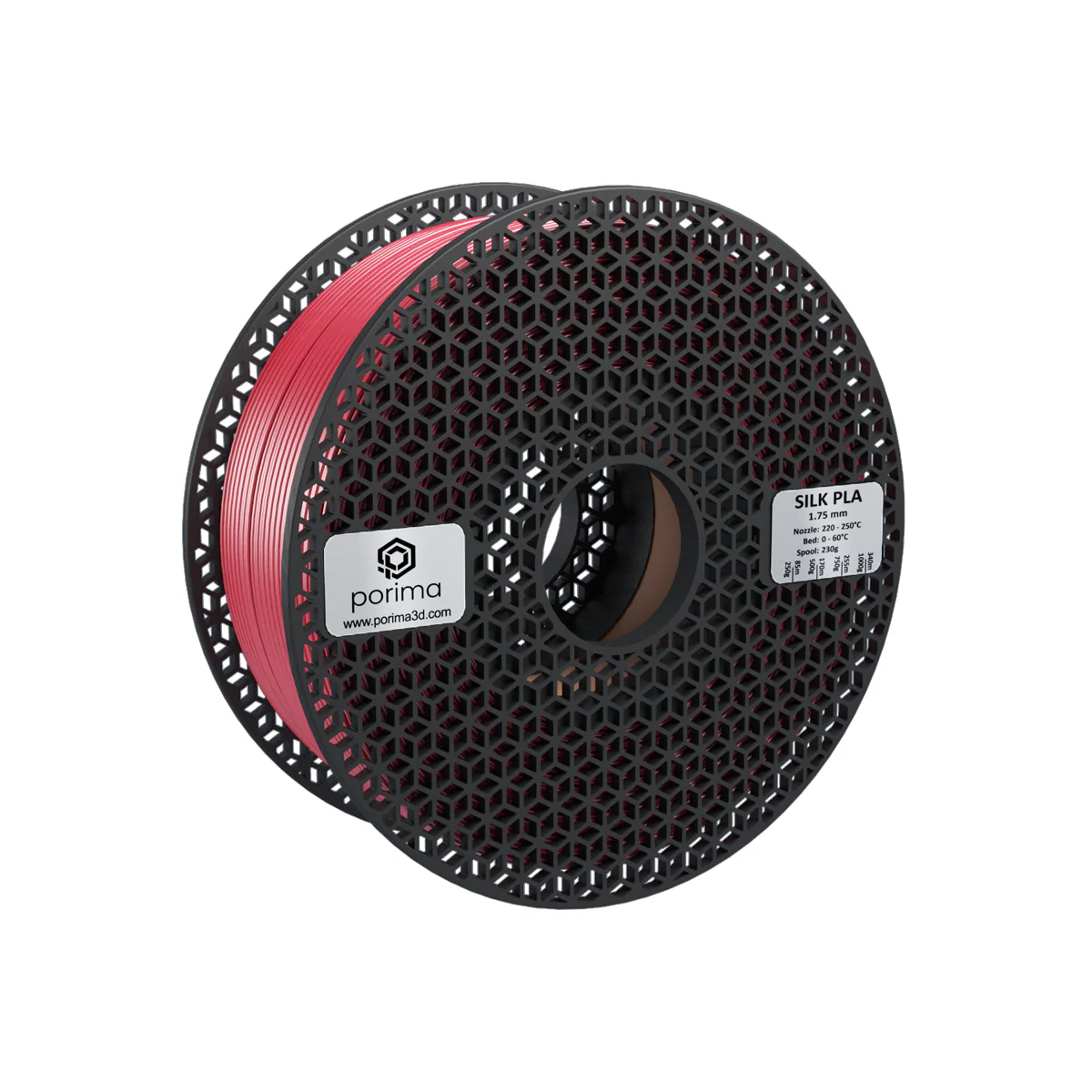 Porima Silk PLA Filament Kırmızı 1.75mm