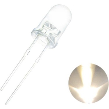 5mm Flaşörlü Beyaz LED