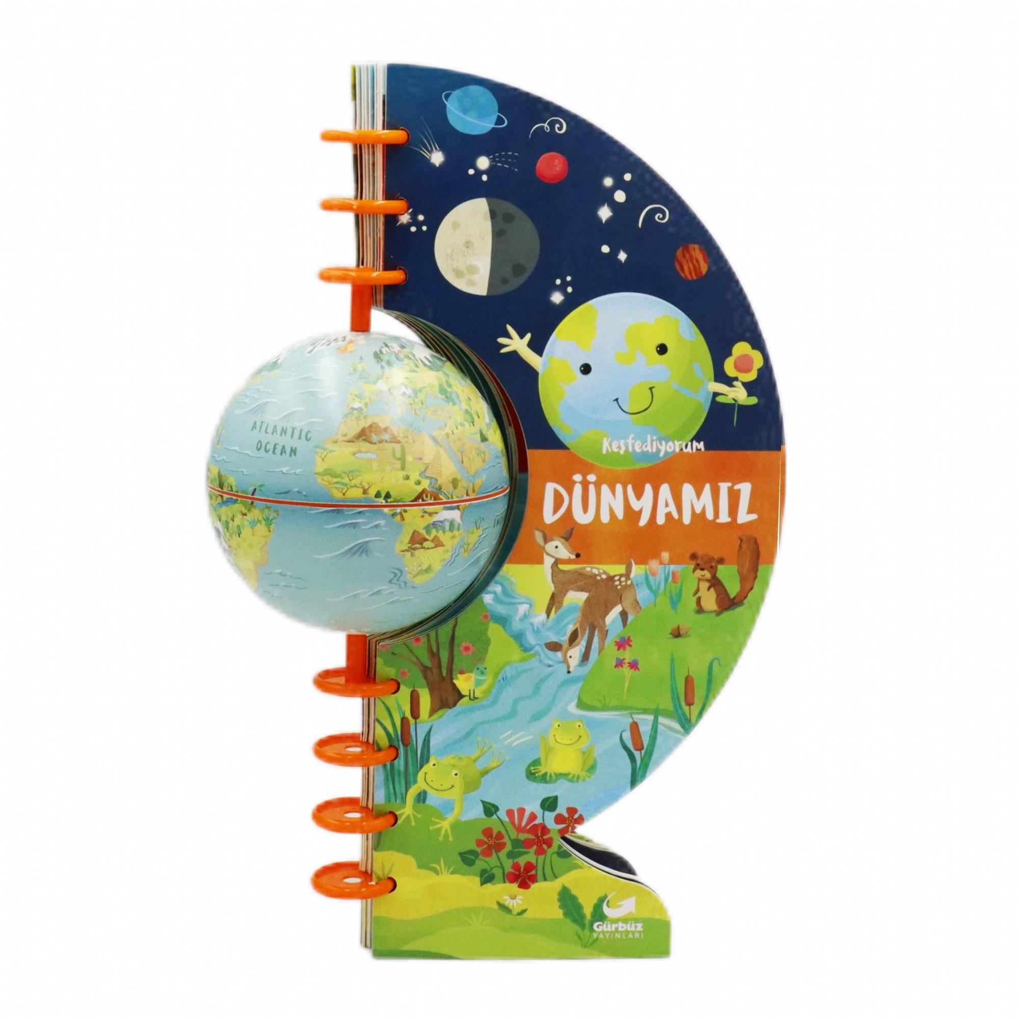 Keşfediyorum: Dünyamız  3 Boyutlu Küreli Eğitici Kitap