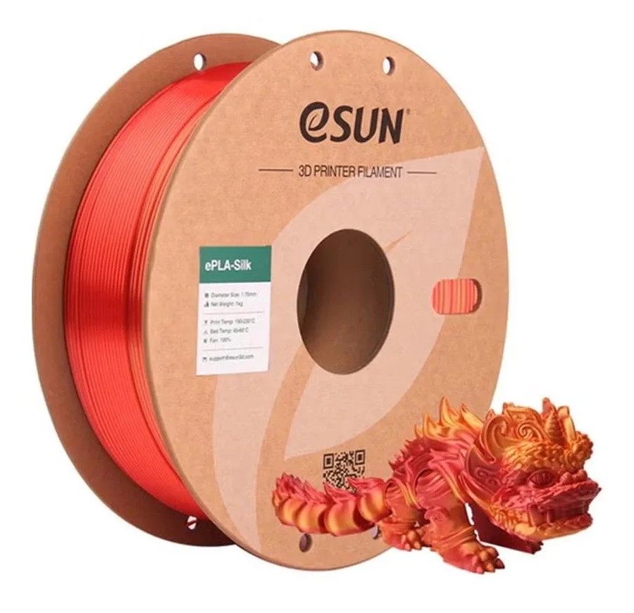 eSUN Silk PLA 3D Printer  Filament Jacinth(Sümbül)