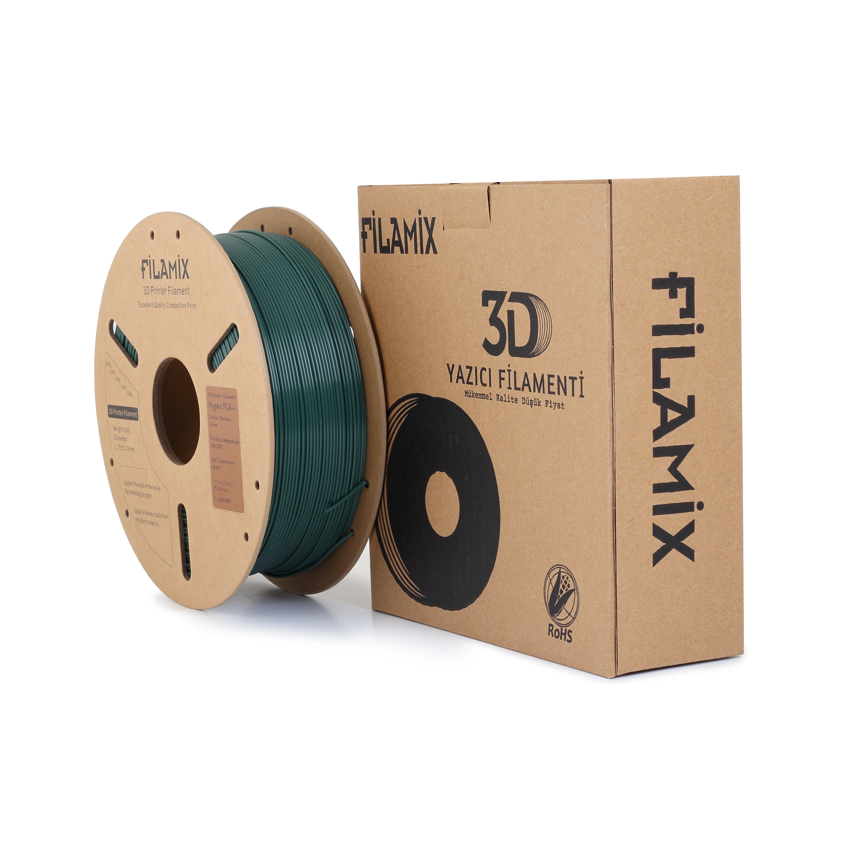 Filamix Hyper PLA+ Koyu Yeşil ( Blackish Green )