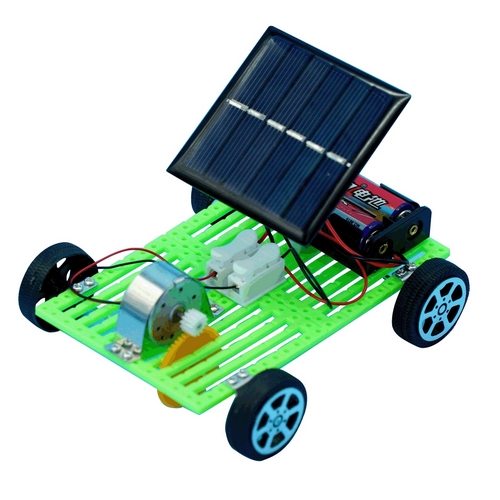 Güneş Enerjisi Ve Elektrik Enerjisi İle Çalışan Araba Deney Seti Hibrit Araba Demonte
