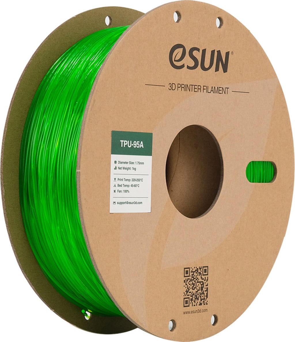 eSUN TPU-95A Yarı Saydam Yeşil ( Translucent Green) Filament