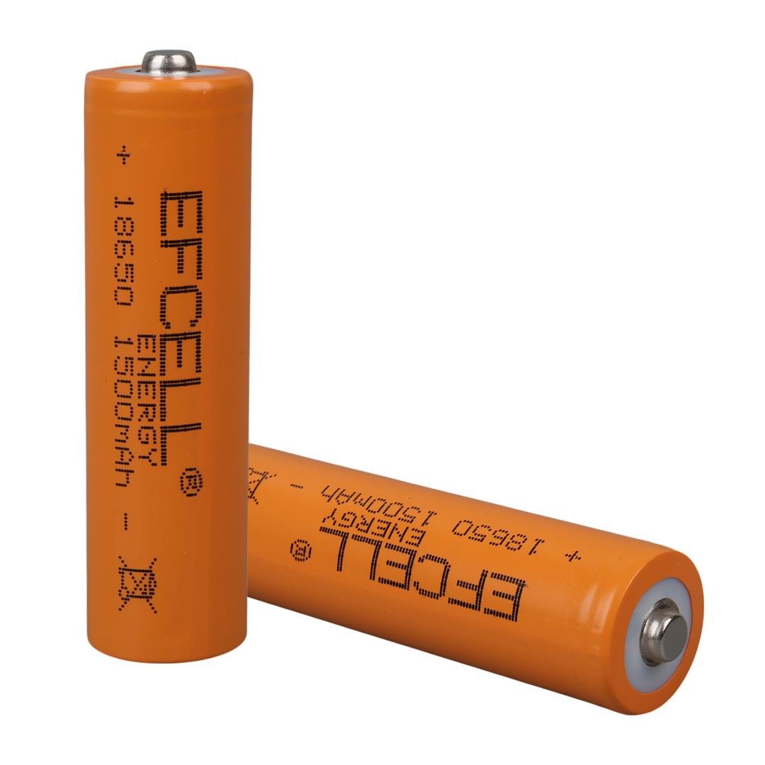 EFCELL 3.7 Volt 2000 mAh Şarj Edilebilir Li-iOn 18650 Başlıklı Pil