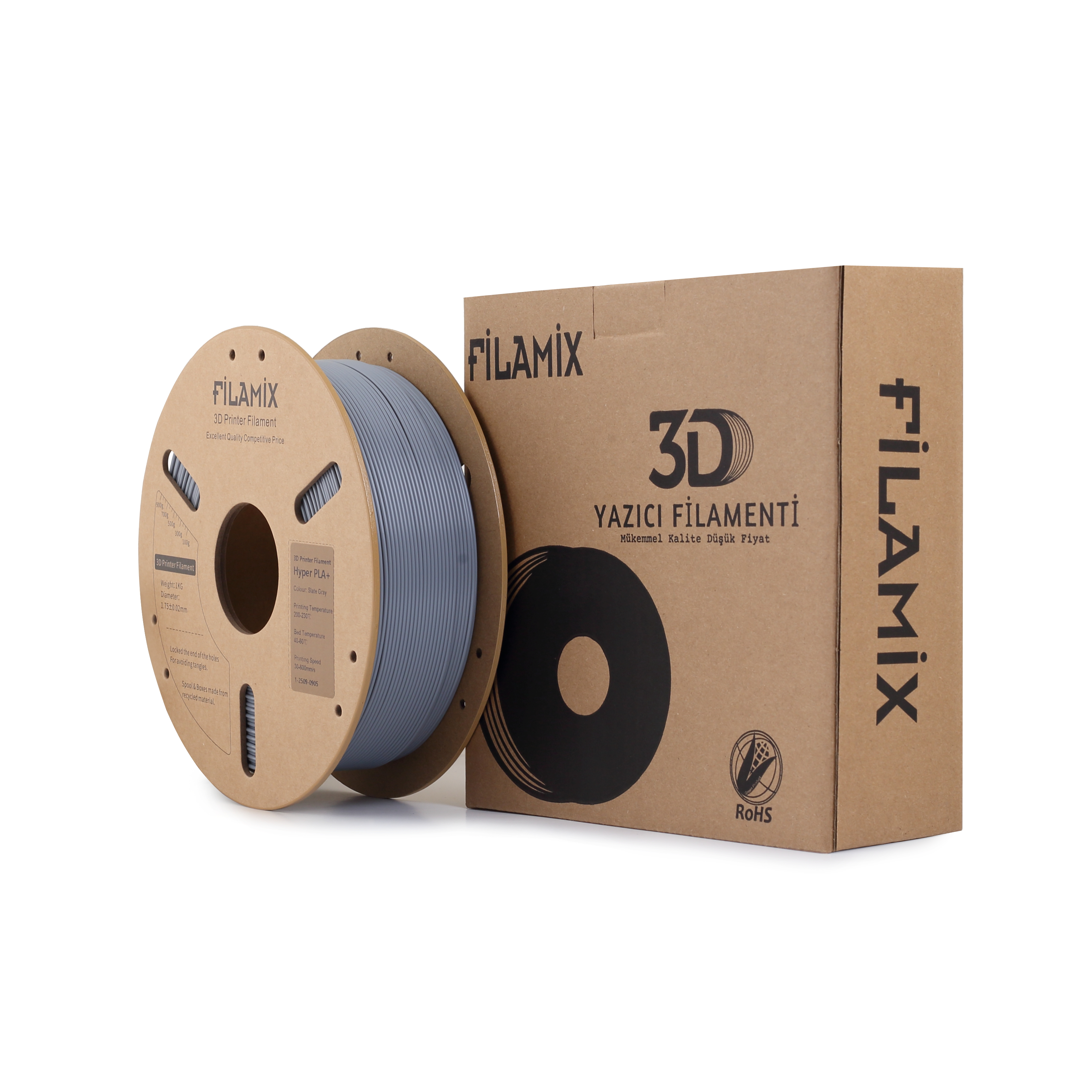 Filamix Hyper PLA+ Kurşun Grisi ( Slate Gray )