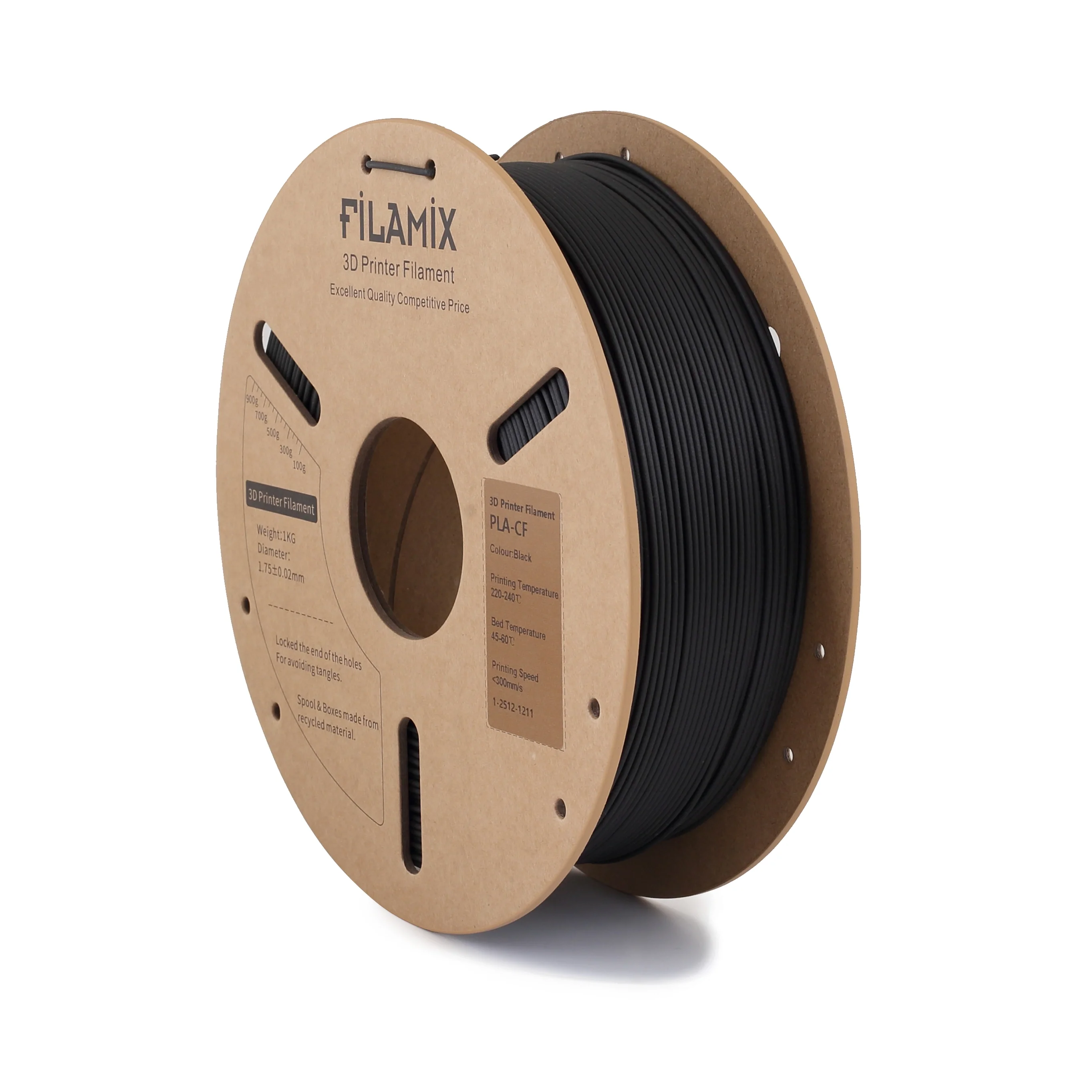 Filamix PLA-CF Filament Siyah (Black)