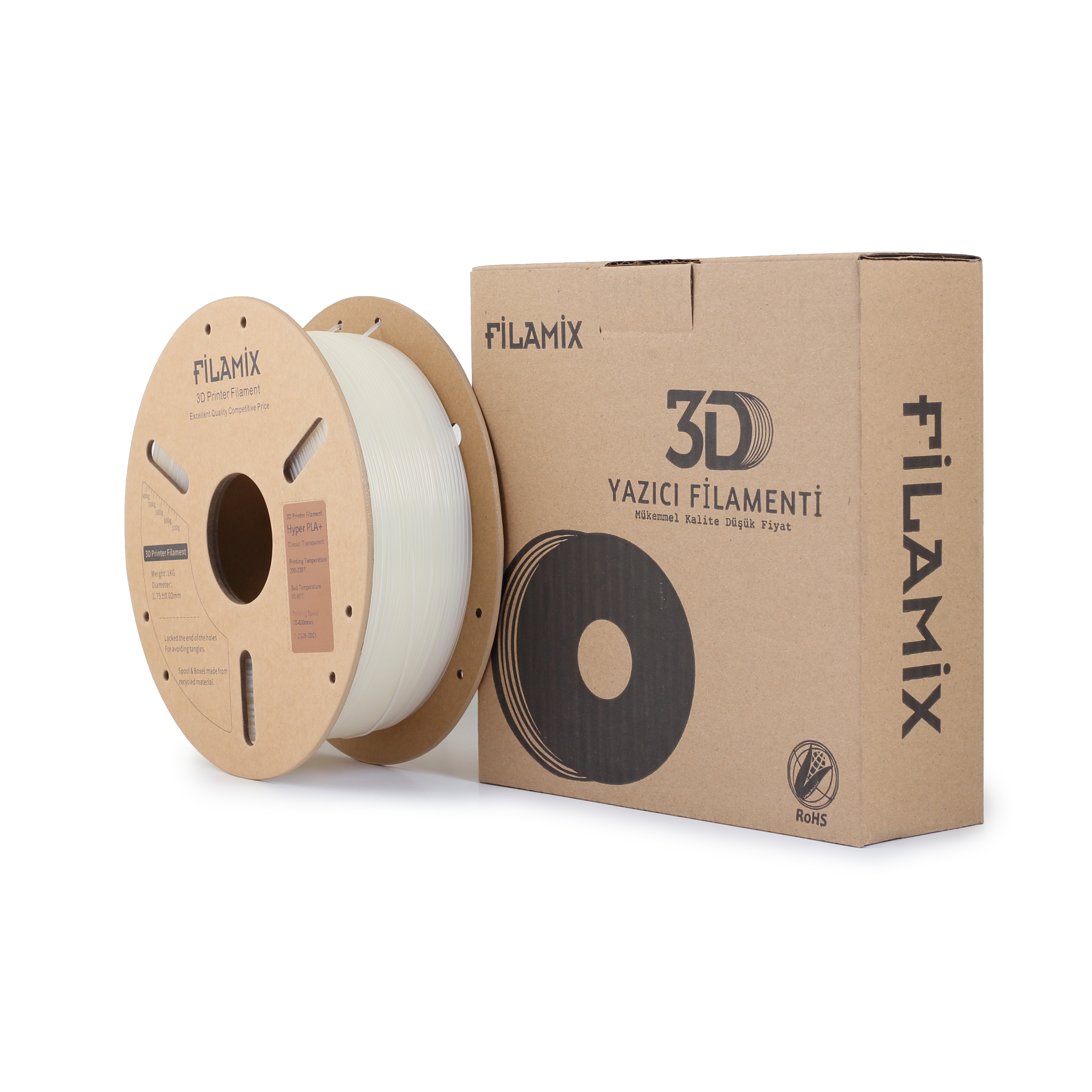 Filamix Hyper PLA+ Şeffaf (Transparent)