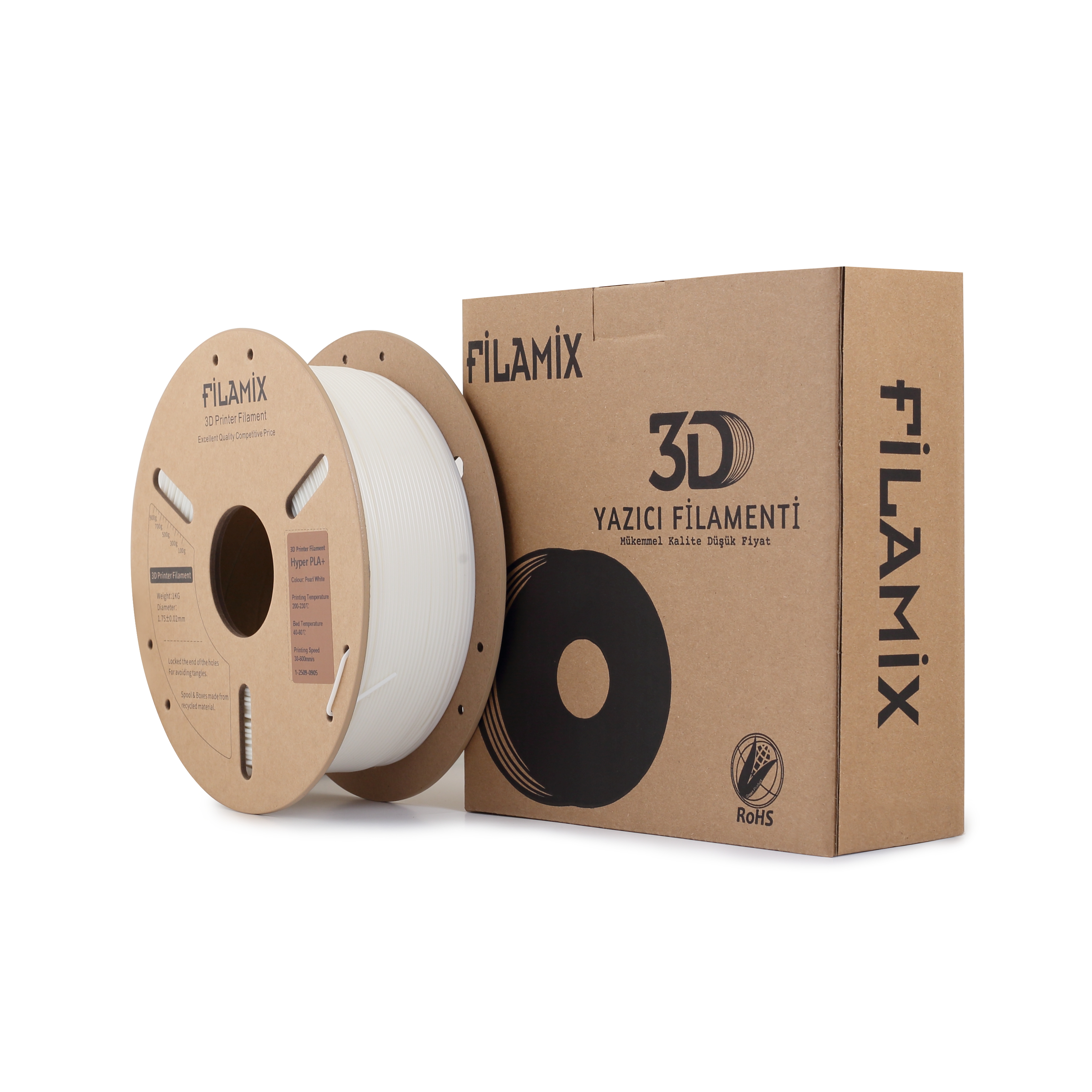 Filamix Hyper PLA+ İnci Beyazı ( Pearl White )