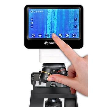 Bresser, LCD Touch, 40x-350x Optik - 1400x Dijital, Biyolojik Mikroskop
