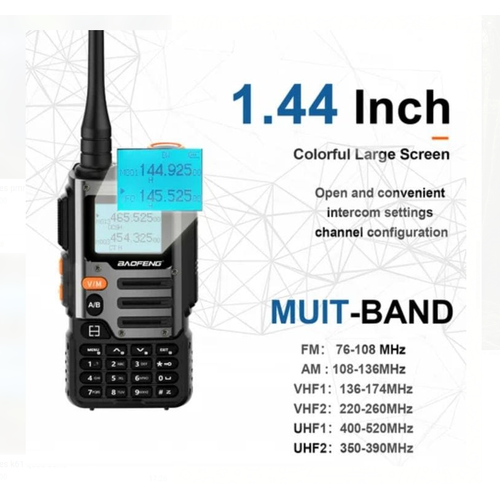 Alervites K61 Quad Band Telsiz | �ok Bantl� Profesyonel El Telsizi