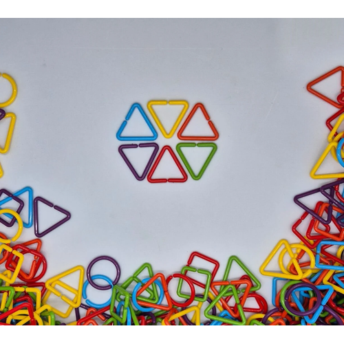 Renkli Geometrik Aktivite ekilleri  360 Para Eitici Balant Seti