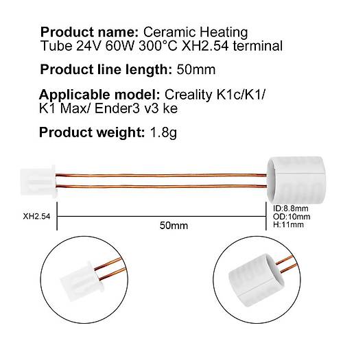 Creality K1- K1C-K1 Max-Ender3 V3 KE Seramik Is�t�c� Fi�ek