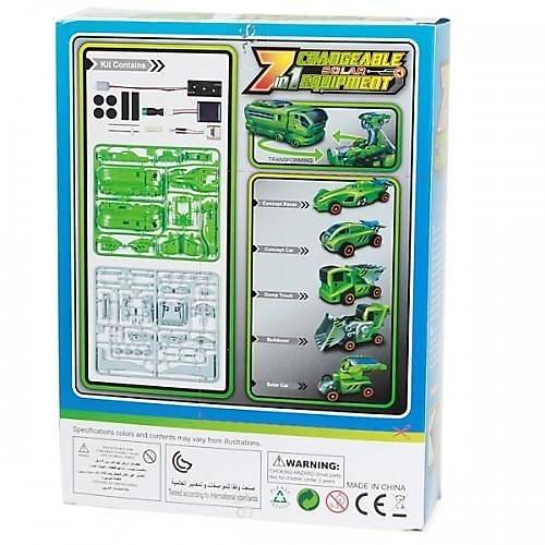 7 in 1 Changeable Solar Equipment Educational Game, Green