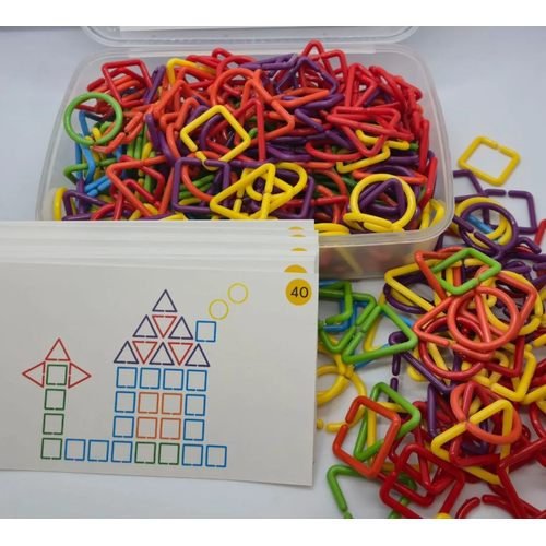 Renkli Geometrik Aktivite ekilleri  360 Para Eitici Balant Seti