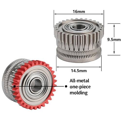 Creality K1-K1C-K1 Max-Ender V3-V3 Plus Extruder Di�lisi(Paslanmaz �elik)