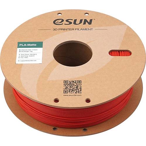 ESUN e-PLA Matte Filament Ate� K�rm�z�s� (Fire Engine Red) 1.75mm 1Kg