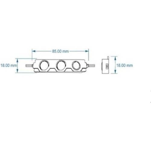12V 3 Ledli Mercekli Parmak Mod�l Led 1.5W