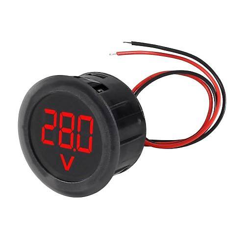 DC Voltmetre 4-100V Yuvarlak