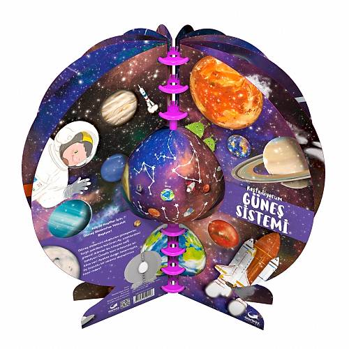 Kefediyorum: Gne Sistemi  3 Boyutlu Eitici Kitap