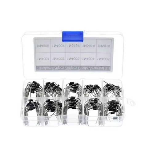 100 Adet Diyot Seti DO-41 Klf Kutulu