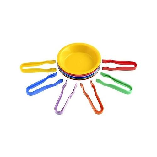 Renkli Kase ve Cmbz Aktarma Seti  Montessori nce Motor Becerileri Eitici Seti