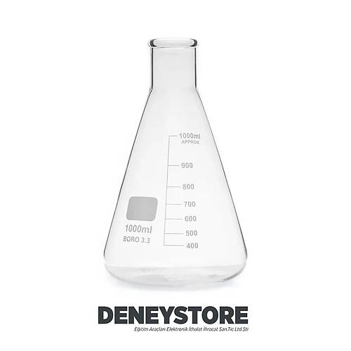 Erlenmayer (1000 ml. Cam)