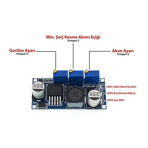 LM2596S-ADJ 3-40V DC-DC Ayarlanabilir Kademeli G�� Kayna�� Mod�l�