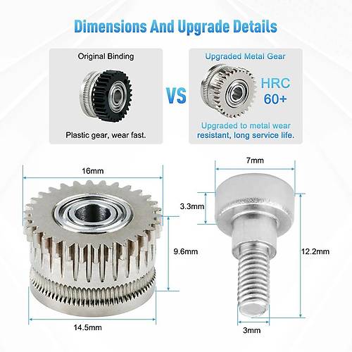 Creality K1-K1C-K1 Max-Ender V3-V3 Plus Extruder Di�lisi(Paslanmaz �elik)