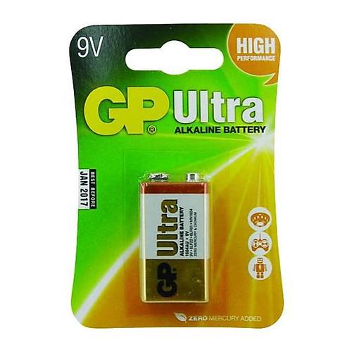 GP Ultra Alkalin 9V Pil