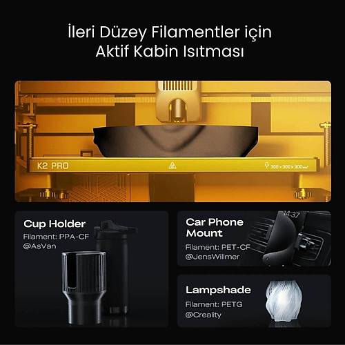 Creality K2 Pro Combo 3D Yazc