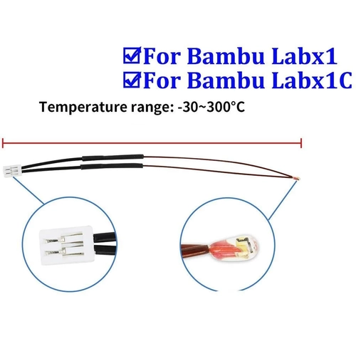 Bambu Lab X1-X1C S�cakl�k Sens�r� Termist�r-Ntc 100k