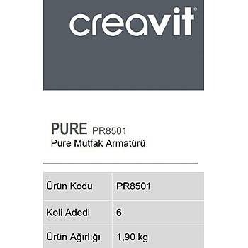 Creavit PR8501 Pure Mutfak Eviye Armatürü Bataryasý