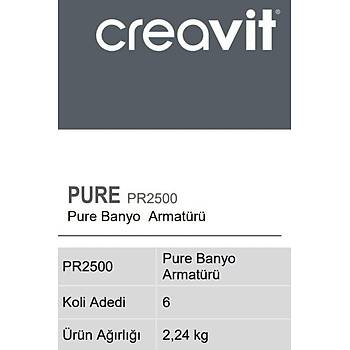 Creavit PR2500 Pure Banyo Armatürü Bataryasý