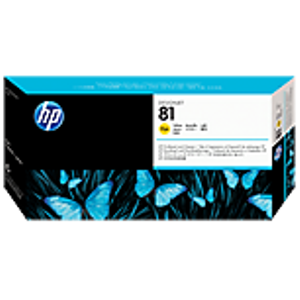 HP 81 Dye Yellow Printhead and Printhead Cleaner C4953A
