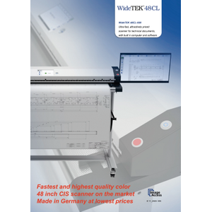 WideTEK� 48CL - Fastest 48 Inch Color CIS Scanner 122cm sonsuz tarama 2 y�l garantili