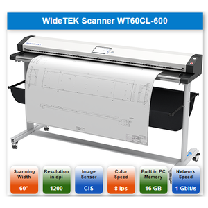 WideTEK Taray�c� WT60CL-600 GEN�� FORMAT TARAYICI 60 iN� 152 CM TARAMA GEN��L��� 2 YIL GARANT�L� +AYAK STANDI DAH�L