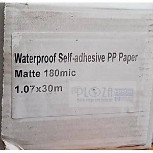 107x30 metre 180 micron yap��kanl� w.p mat pp i� mekan plotter makinalar� ve latex makinalar� i�in